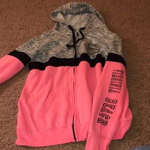 Virginia Beach Zip-up Hoodie